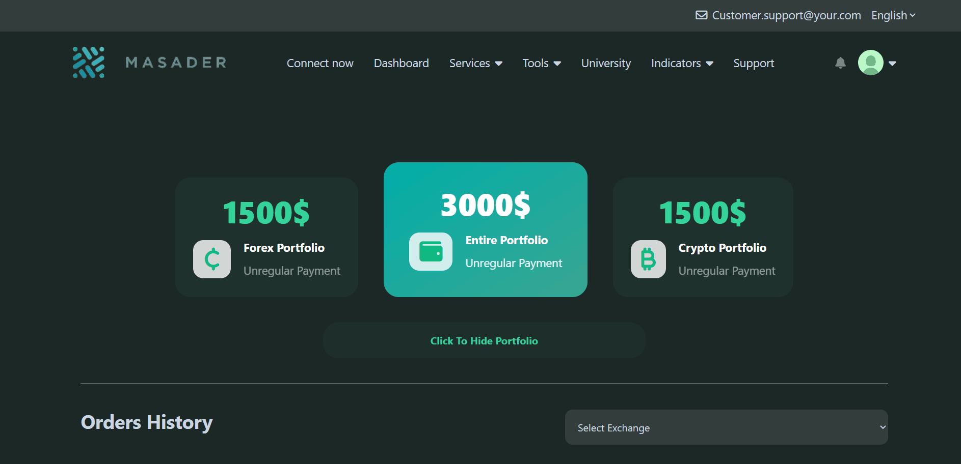 Trader's Portfolio Dashboard - Image 1